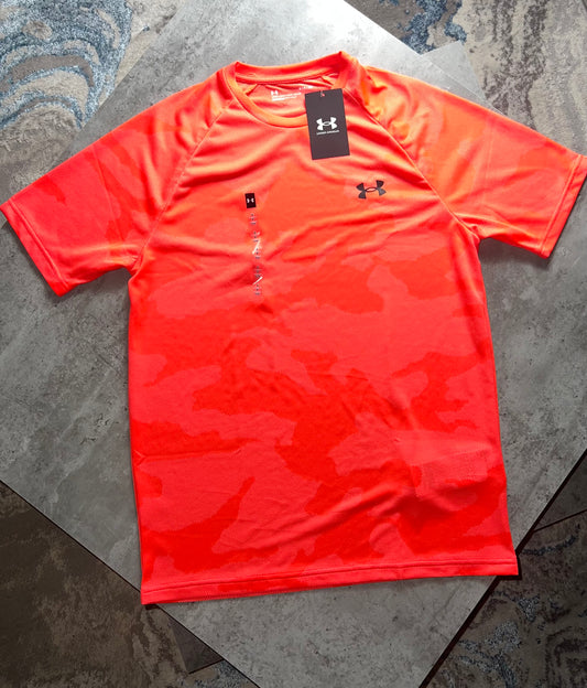 Under Armour Camo Jacquard T-Shirt (Red)